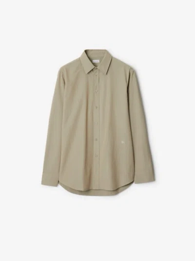 Burberry Cotton Shirt In Green