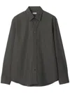 Burberry Cotton Shirt In Gray