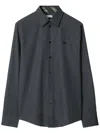 Burberry Cotton Shirt In Grey