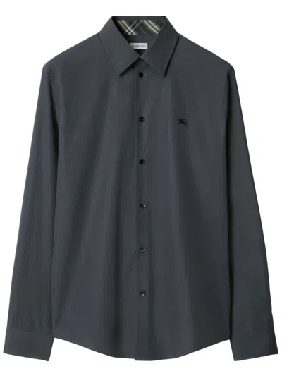 Burberry Cotton Shirt In Grey
