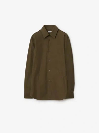 Burberry Cotton Shirt In Military