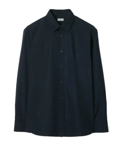 Burberry Cotton Shirt In Storm