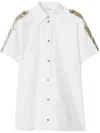 Burberry Regular Fit Cotton Shirt In White