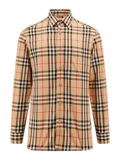 Burberry Shirt With Vintage Check Pattern In Neutral