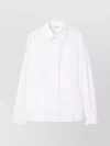 Burberry Eliza Cotton Shirt With Drop Waist Clothing In White