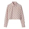 Burberry Vintage Check Cropped Buttoned Shirt