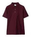 Burberry Cotton Short-sleeved Polo Shirt In Brown