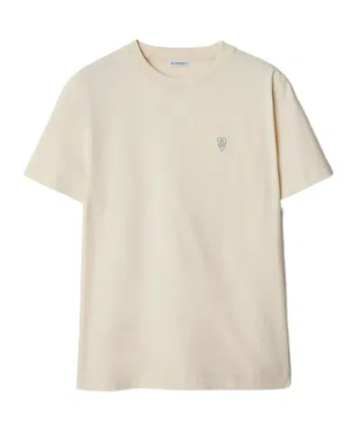 Burberry Cotton Short-sleeved T-shirt In Brown