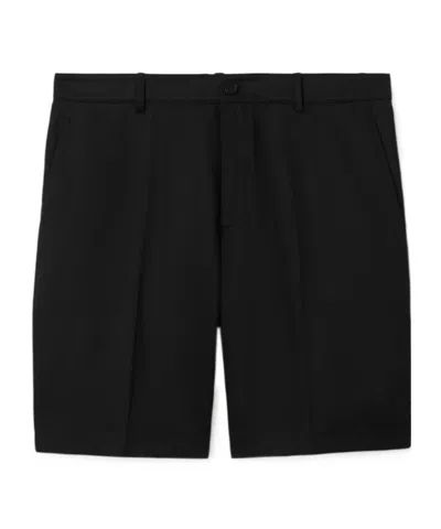 Burberry Cotton Shorts In Black
