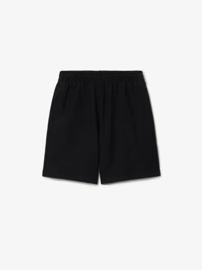 Burberry Cotton Shorts In Black