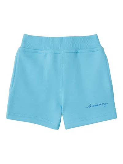 Burberry Babies' Cotton Shorts In Blue