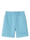 Burberry Cotton Shorts In Blue