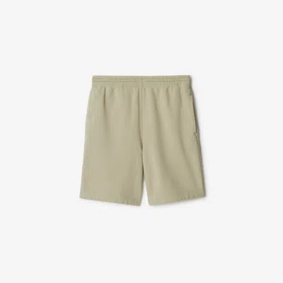 Burberry Ekd-appliqué Cotton Shorts In Nude