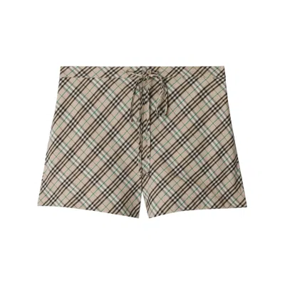 Burberry Shorts Neutral In Brown