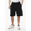 Burberry Cotton Shorts With Edk Patch In Black