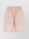 Burberry Cotton Shorts With Elastic Waist And Pockets In Pastel