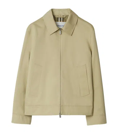 Burberry Harrington Shirt Jacket In Hunter