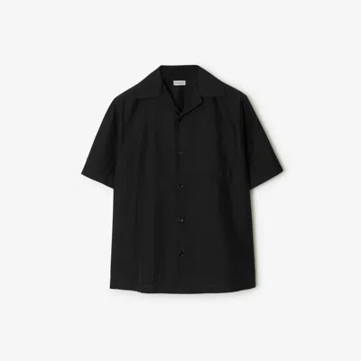 Burberry Cotton Silk Shirt In Black