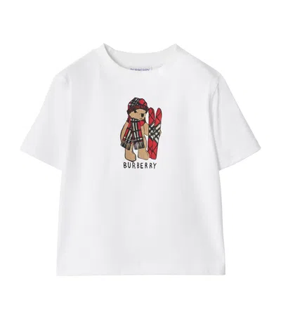 BURBERRY COTTON SKI BEAR T-SHIRT