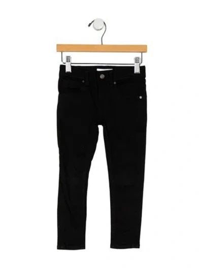 Pre-owned Burberry Babies' Cotton Skinny Jeans In Black