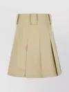 Burberry Cotton Skirt A-line Silhouette Belt Loops