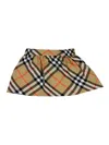 Burberry Kid - Check Skirt In Brown