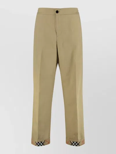 Burberry Cotton Straight-leg Trousers In Animal Print