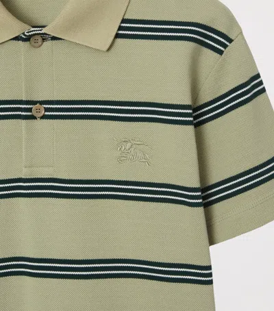 Burberry Cotton Stripe Ekd Polo Shirt