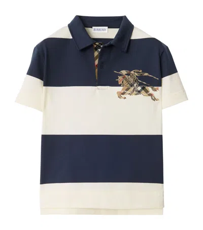 BURBERRY COTTON STRIPE EKD POLO SHIRT