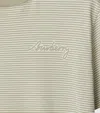 Burberry Cotton Stripe Logo T-shirt In Green