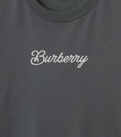 Burberry Cotton Surfer Knight T-shirt In Gray