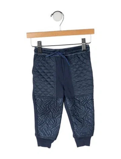 Pre-owned Burberry Babies' Cotton Sweatpants In Blue