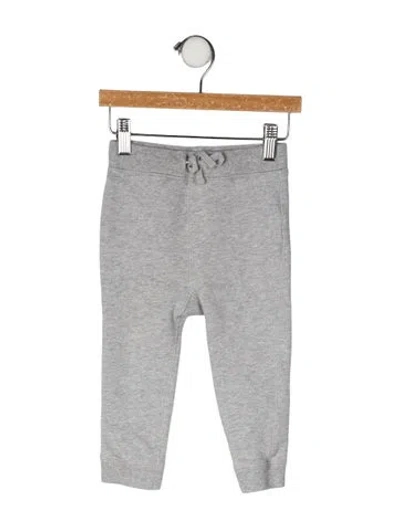 Pre-owned Burberry Babies' Cotton Sweatpants In Gray
