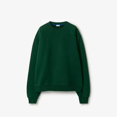 Burberry Cotton Sweatshirt In Green