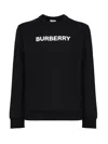 BURBERRY COTTON SWEATSHIRT WITH CONTRASTING COLOR LOGO
