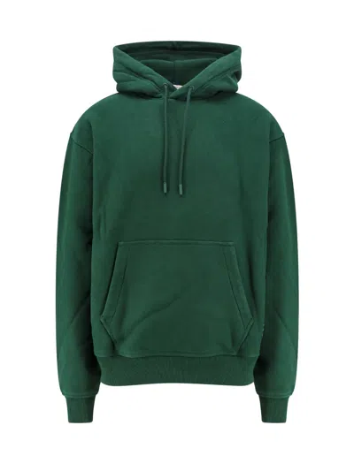 Burberry Cotton Sweatshirt With Ekd Patch In Green