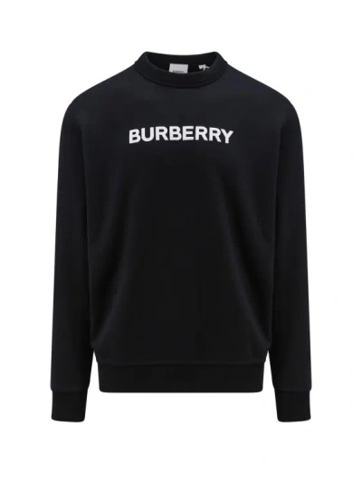 BURBERRY COTTON SWEATSHIRT WITH FRONTAL LOGO