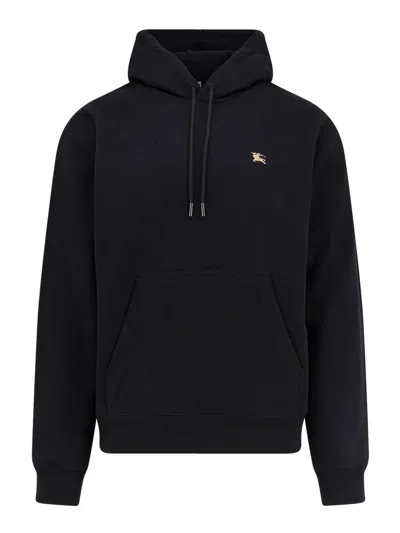 BURBERRY COTTON SWEATSHIRT WITH LOGO EMBROIDERY