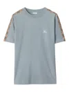 Burberry Slim Fit Tape Check T-shirt