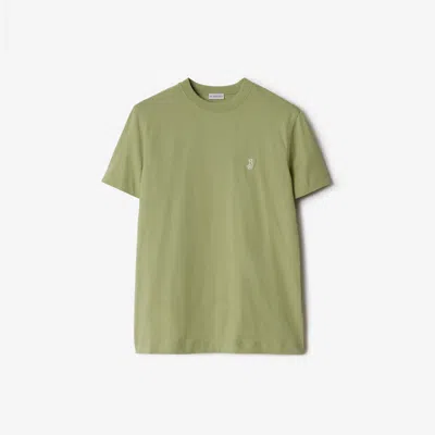 Burberry Crew Neck Short Sleeves T-shirt In Green