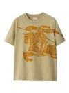 Burberry Ekd Cotton T-shirt In Beis