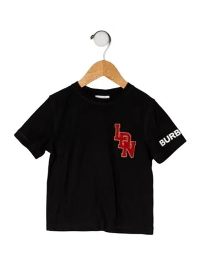 Pre-owned Burberry Babies' Cotton T Shirt In Black