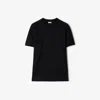 Burberry Ekd Cotton T-shirt In Black