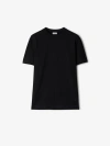 Burberry Ekd Cotton T-shirt In Black
