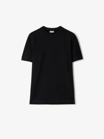 Burberry Cotton T-shirt In Black