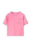 Burberry Cotton T-shirt In Blossom