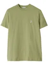 Burberry Men's Ekd Cotton T-shirt In Green