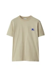 Burberry Ekd-embroidered Cotton T-shirt In Lichen