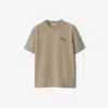 Burberry Duck-embroidered Cotton T-shirt In Linden