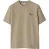 Burberry Duck-embroidered Cotton T-shirt In Linden